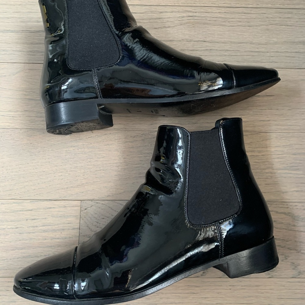 COPY - Black Lacquer boots by Prada 37